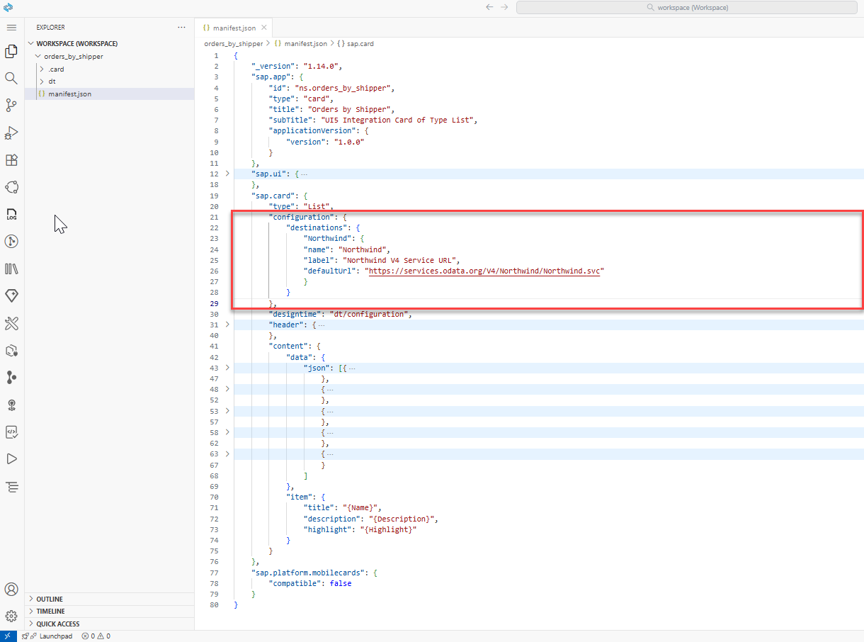 Image depicting manifest.json file โ add configuration section